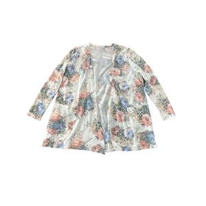 LuLaRoe Caroline Floral Cardigan Size L